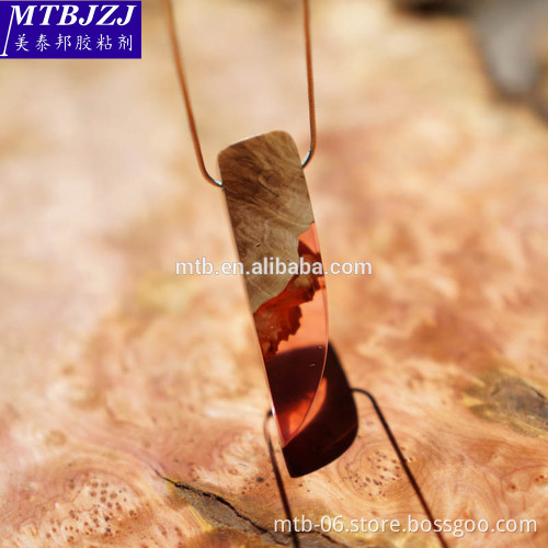 China Design Epoxy Resin AB Glue for Jewellery Making Resin Wood Necklace